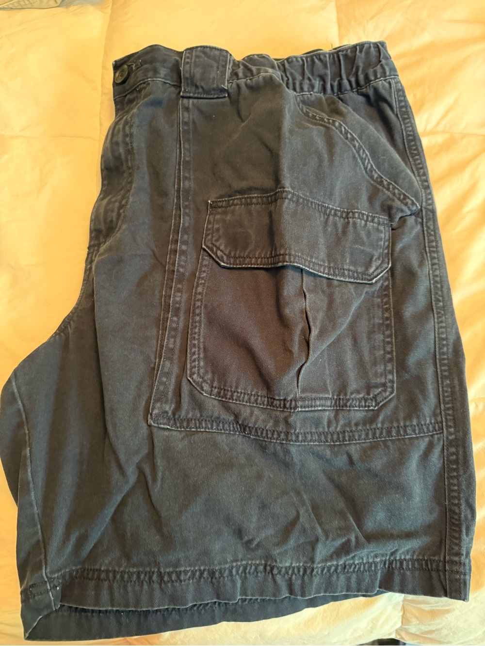 croft & barrow Black Cargo Shorts with Patch Pocket